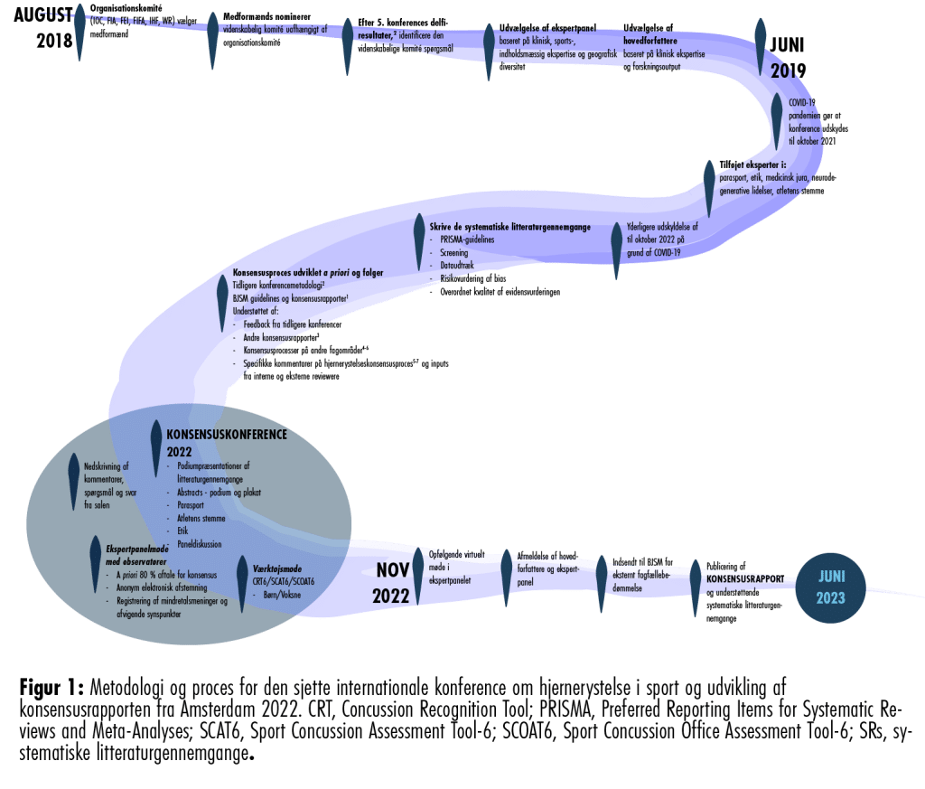 CISG 2023 - Figur 1 - Processen for hjernerystelseskonferencen 2022